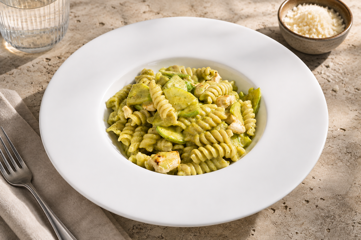 Pesto di pollo pasta